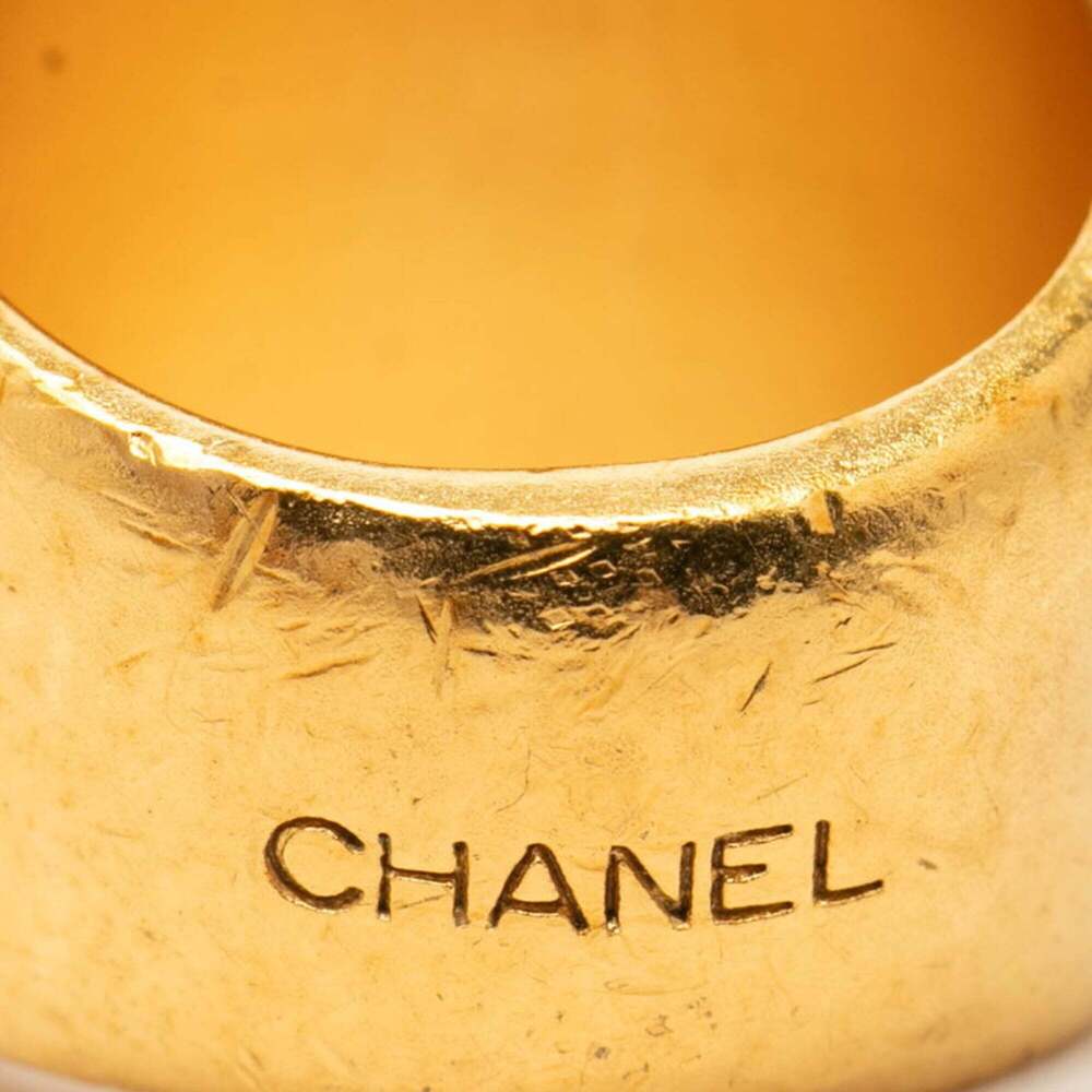 CHANEL Gold Logo Ring - Picture 5 of 5